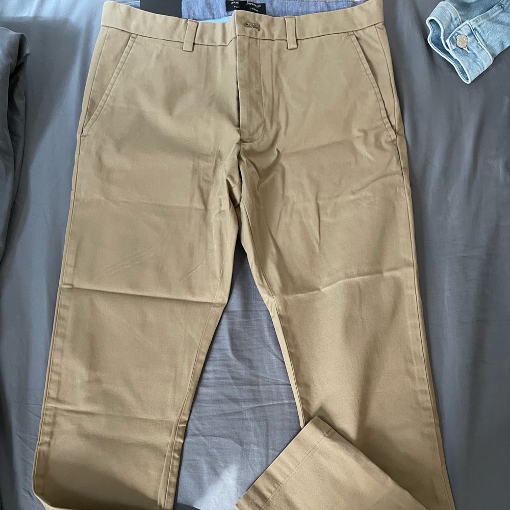 Men skinny khakis chino 31X32